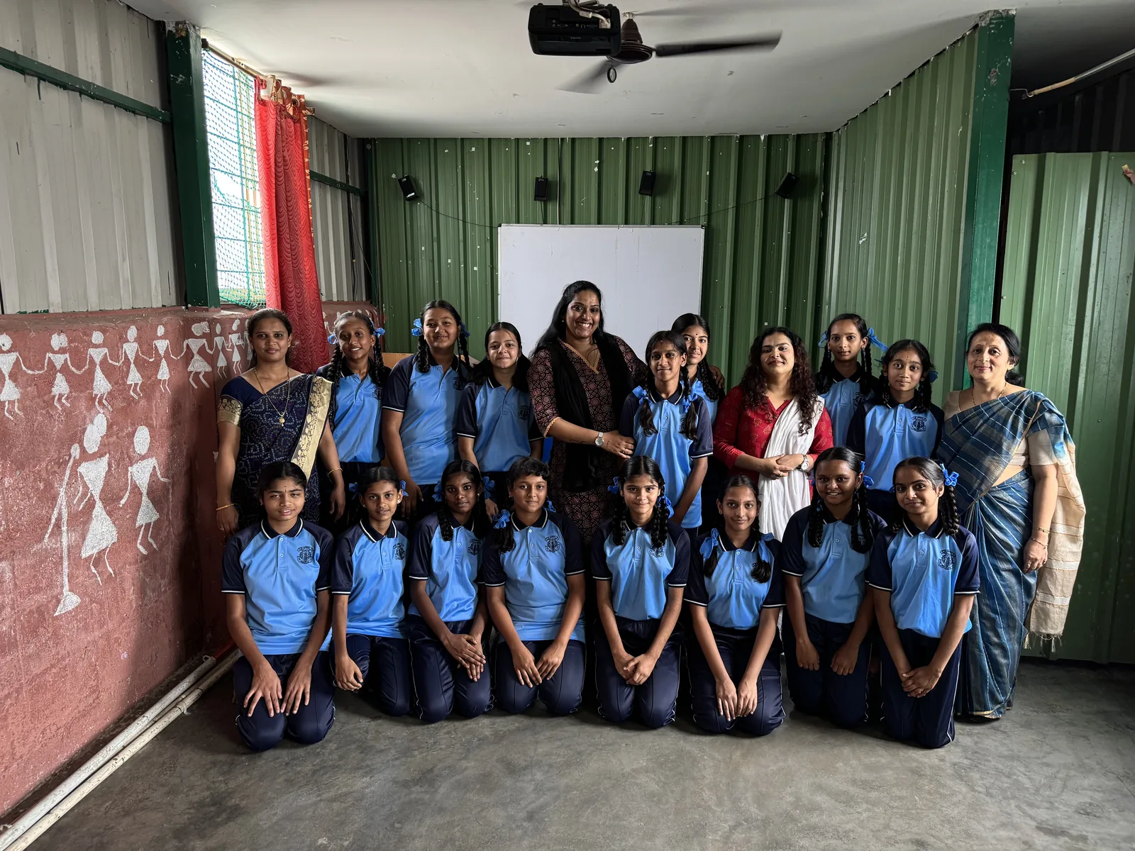 School students with their teachers and SIFF facilitators after a Young Artiste session